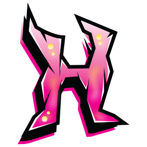 graffiti style sticker IR